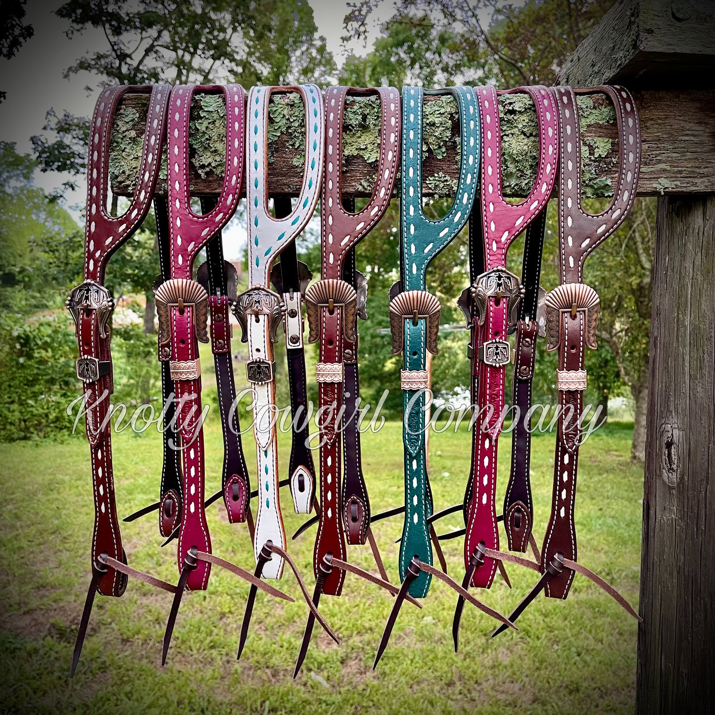 Slot Ear Buckstitched Headstall