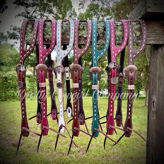 Slot Ear Buckstitched Headstall