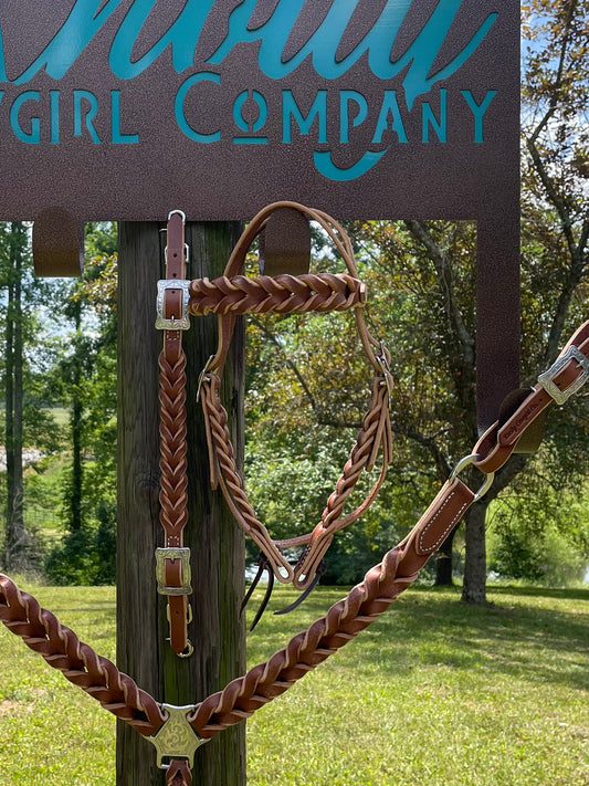 Blood Knot Browband Headstall (Wide Brow)