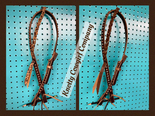 Punchy Twisted Slip Ear Headstall