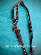 Load image into Gallery viewer, Slot Ear Buckstitched Headstall
