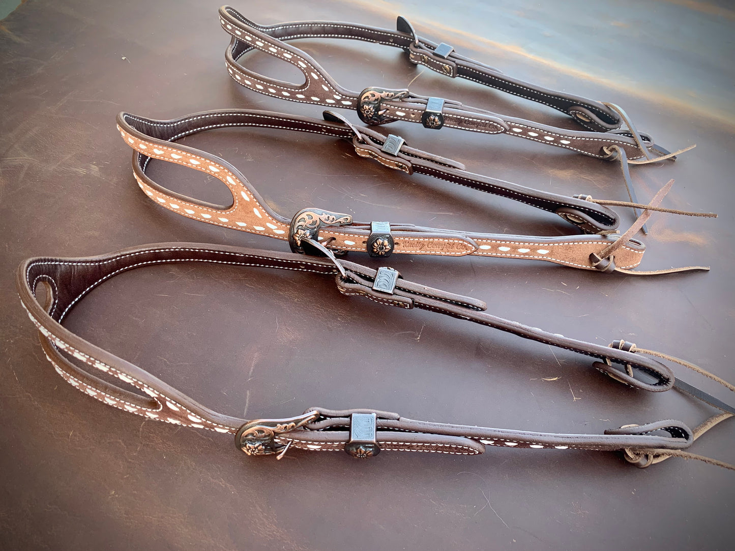 Slot Ear Buckstitched Headstall