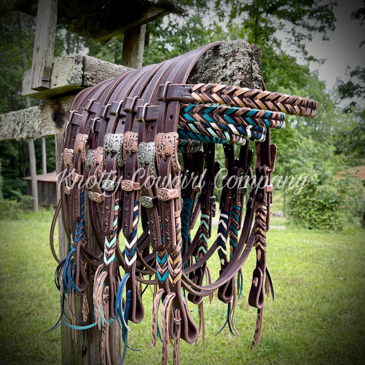 Laced Headstall (One/Two Ear/Browband)