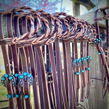 Load image into Gallery viewer, Turquoise &amp; Twisted Headstalls